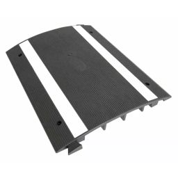 RS PRO 500 mm Black & White Cable Cover in Rubber, 2 x 20 mm Inside dia., 2522795-image-33
