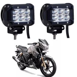 Cartronics 18W 6 Led Aluminum Bar Light/Fog Light for Tvs Apache 180-19