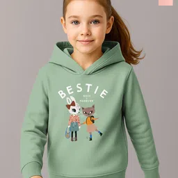 HELLCAT Girls Pack Of 2 Graphic Printed Hooded Pullover-picture-23