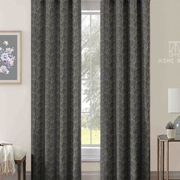 Aura Grey & White Set of 2 Room Darkening Door Curtain-image-57