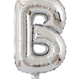 Bubble Trouble English Alphabet Letters Foil Letter Balloons for Party Decoration Letter B - Silver-image-51