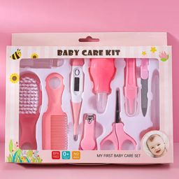 Baby Care Grooming Kit 10 Pieces - Pink-image-13