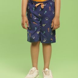 Somersault Kitchen Theme Embroidered Shorts - Purple-image-21