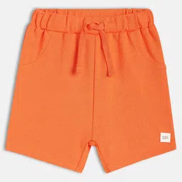 MINI KLUB Cotton Knit Solid Shorts - Orange-picture-8
