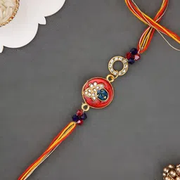 Myntra Elegant Homes Rakhi With Roli Chawal & Greetings Card-image-78