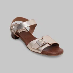 Kickers Leather Block Sandals with Buckles-picture-10