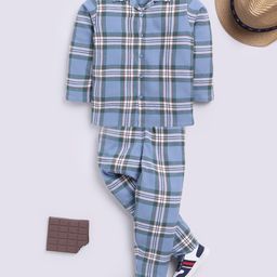 Clt.s Unisex Kids Checked Night suit-picture-20