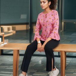 DressBerry Floral Printed A-Line Top-picture-7