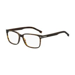 Hugo Boss Havana Rectangular Eye Frames for Men-image-14