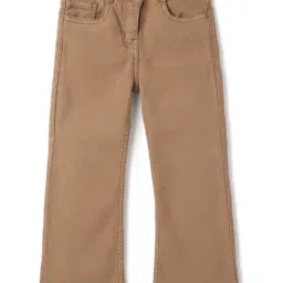 Tales & Stories Girls Brown Bootcut Washed Jeans-picture-44