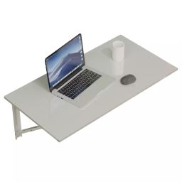 Folktail 16x24 inch Metal Wall Mounted Table White Glossy Finish, FT10-44