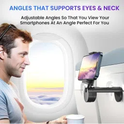 Portronics Mobot Clip 360¿ Deg Mobile Phone Holder with Adjustable Viewing Angles (Black) image 3
