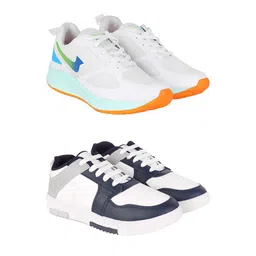 DRACKFOOT Men Pair Of 2 Running Non-Marking Shoes-image-33