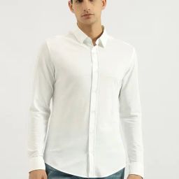 United Colors Of Benetton White Slim Fit Shirt-image-71