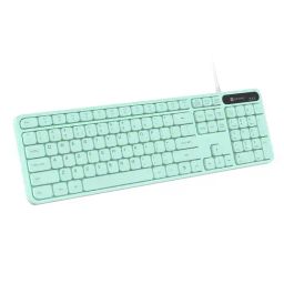 Portronics Green Wired Keyboard With Large Keycaps-16