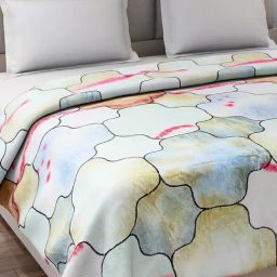 Monte Carlo Plushy Multicolor Polyester Printed 240 GSM Double Blanket image 4