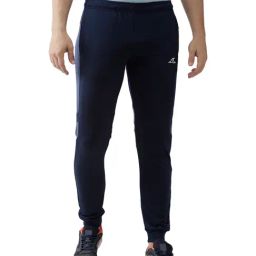 ALCIS Navy Polyester Trackpants-image-82