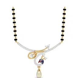 PC Jeweller Reynard 18k Gold Mangalsutra Pendant-image-59