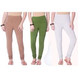 Dollar Missy Multicolor Cotton Leggings (Pack of 3)-picture-16