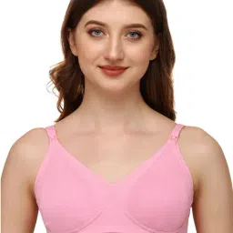 Soie Pink Full Coverage Maternity Bra-image-23