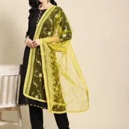 Saadgi Green Embroidered Dupatta-image-49