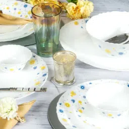 Cello Imperial Multicolor Glass Dinner Set-27