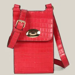 Hats Off Accessories Red Elegance Animal Effect Medium Leather Cross Body Bag-picture-38