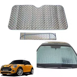 Auto Pearl F155 Dashboard Sun Shade Cover with Suction Cup for Mini Cooper Cooper (Grey)-17