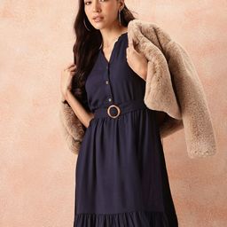 all about you A-Line Midi Dress with Belt-image-93