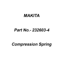 Makita Compression Spring Size 4 for ADP10, Part No 232603-4-20