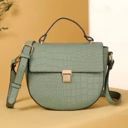 Hats Off Accessories Green Elegance Animal Effect Medium Leather Cross Body Bag-picture-20