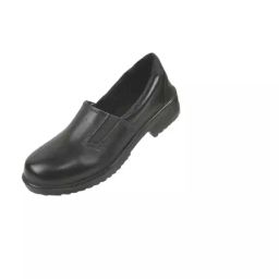 Agarson Steel Toe Safety Shoes for Female Low Ankle PU Sole Black Leather Size UK 8, LDS-05-image-81