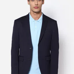 Blackberrys Men Navy Blue Slim-Fit Single-Breasted Casual Blazer-picture-57