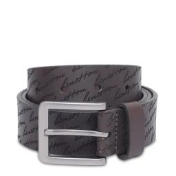United Colors of Benetton Brown Leather Printed Waist Belt-image-53
