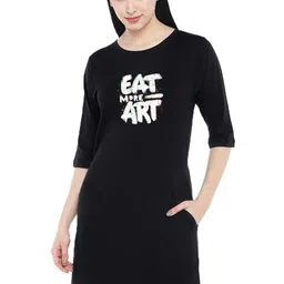 Moda Rapido Print T-shirt Dress-image-87