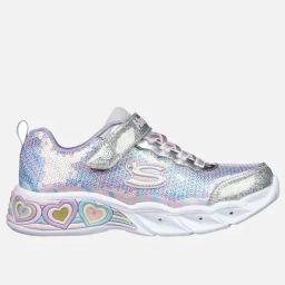Skechers Kids Pink & Silver Casual Wear Sneaker-image-84