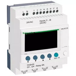 SCHNEIDER ELECTRIC PLC Processors COMPACT SMART RELAY, 12 I/O, 24V, SR2B121B-0