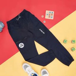 Pantaloons Junior Navy Cotton Printed Joggers-image-30