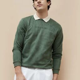 Bossini Olive Regular Fit Printed Sweatshirt-picture-22