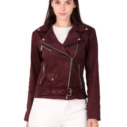 Leather Retail Brown Regular fit Solid Casual Jacket-picture-41