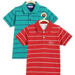 Campana Boys Multi Color Cotton Printed T-Shirt - Pack of 2-36
