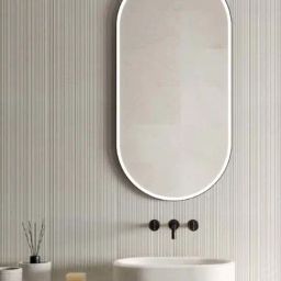 Casagold 28inch White Metal Oblong Mirror-image-9