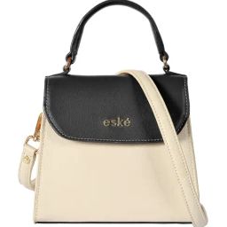 Eske Black Vanilla Viviana Small Leather Satchel-14