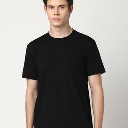 Stitch Hub Men Solid Round Neck Cotton T-shirt-image-75