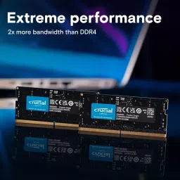 Crucial By Micron SODIMM RAM 16 GB DDR5 5600 MHz for Laptop & Desktop, CT16G56C46S5 image 2
