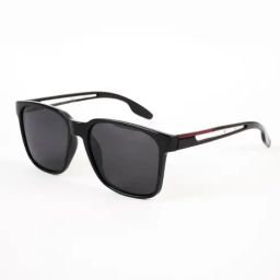 Voyage Black Wayfarer Polarised and UV Protected Lens Unisex Sunglasses-image-81