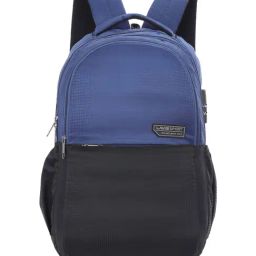 LAVIE SPORT Black & Royal Blue Large Backpack-image-65
