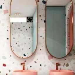 Casagold Rose Gold Medium Oblong Mirror-13