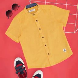 Pantaloons Junior Kids Goldfinch Cotton Regular Fit Shirt-image-75