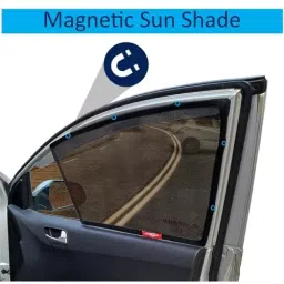 Auto Pearl Car Sun Shade Half Cut Magnetic Curtains Compatible For Maruti Suzuki Ertiga New (Set of 4) image 4